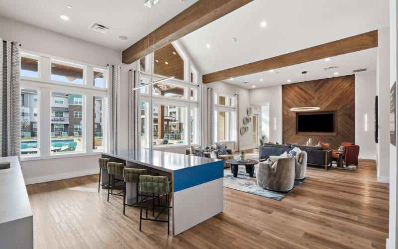 Resident clubhouse with plenty of seating at Prose Greenbriar