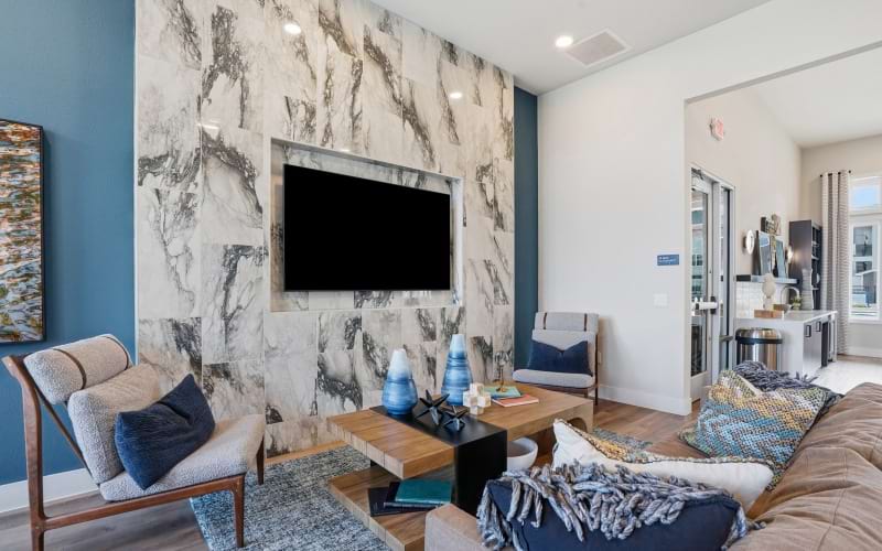 Prose Greenbriar community clubhouse with large TV
