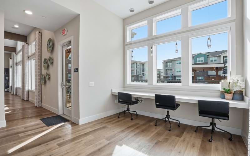 Business lounge at Prose Greenbriar community