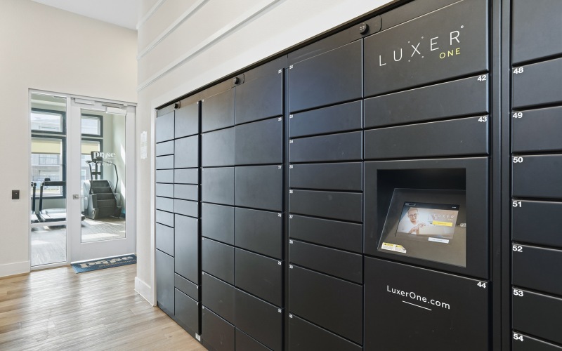 Secure package receiving area at Prose Greenbriar